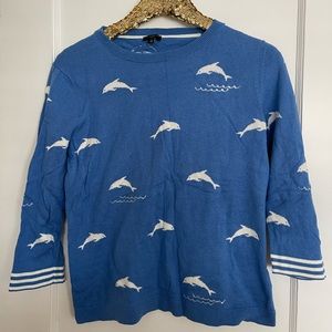 Talbots Large Petite dolphin sweater